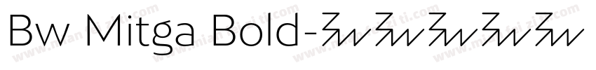 Bw Mitga Bold字体转换